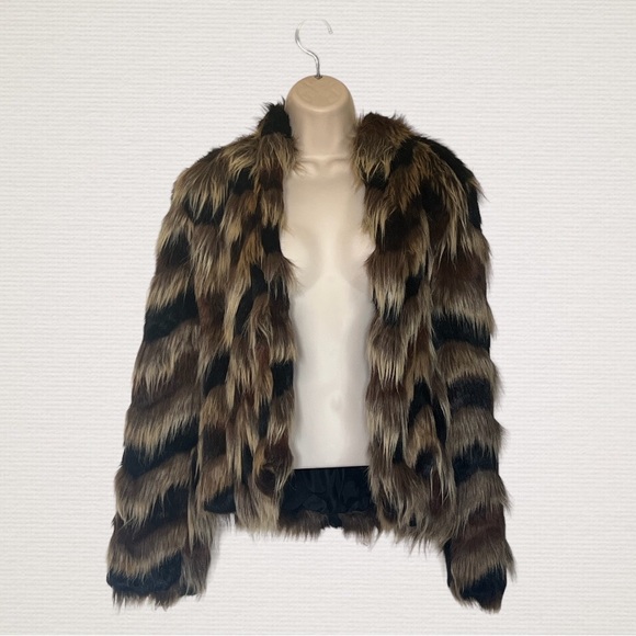 Wish the Label Faux Fur Jacket Small - Picture 1 of 5